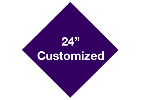CUSTOMIZED - 24" Purple Diamond  - Set of 2