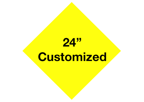 CUSTOMIZED - 24" Yellow Diamond - Set of 2