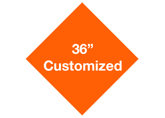36" Diamond Customized Floor Tape Safety Marking