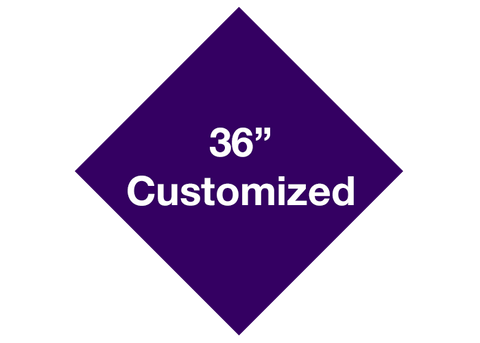 CUSTOMIZED - 36" Purple Diamond - Set of 1