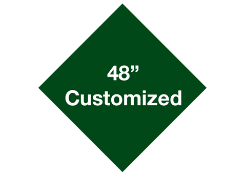 CUSTOMIZED - 48" Green Diamond - Set of 1