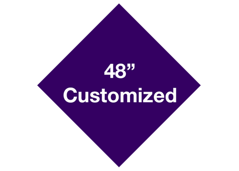 CUSTOMIZED - 48" Purple Diamond - Set of 1