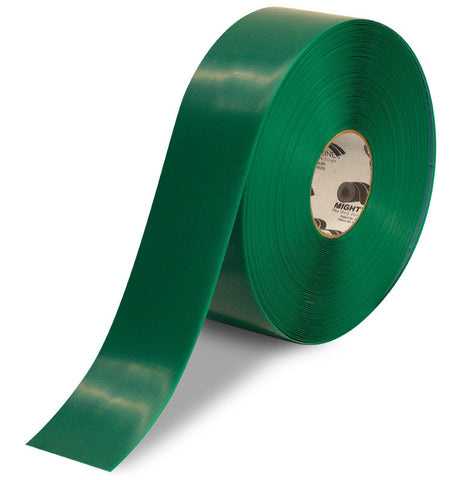 CUSTOMIZED - 3" GREEN Solid Color Repeating Message Tape - 100'  Roll