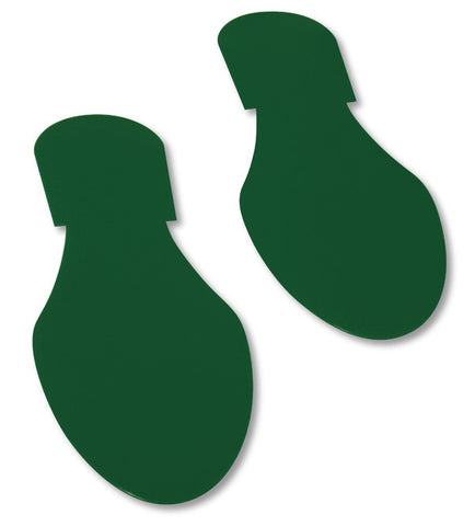 Green Mighty Line Floor Tape Footprints - Pack of 50