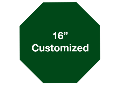 CUSTOMIZED - 16" Green Octagon - Set of 3