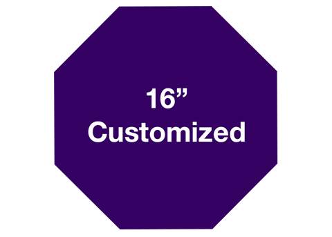 CUSTOMIZED - 16" Purple Octagon - Set of 3