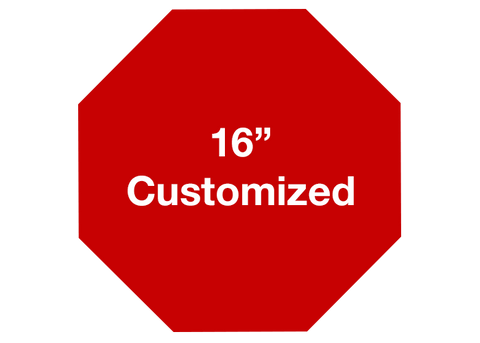 CUSTOMIZED - 16" Red Octagon - Set of 3