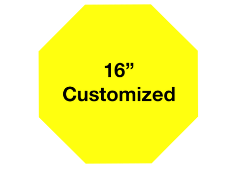 CUSTOMIZED - 16" Yellow Octagon - Set of 3