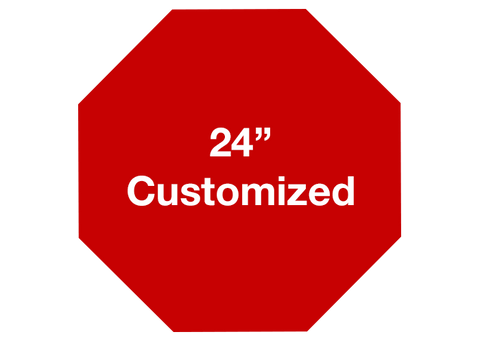 CUSTOMIZED - 24" Red Octagon - Set of 2