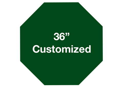 CUSTOMIZED - 36" Green Octagon - Set of 1