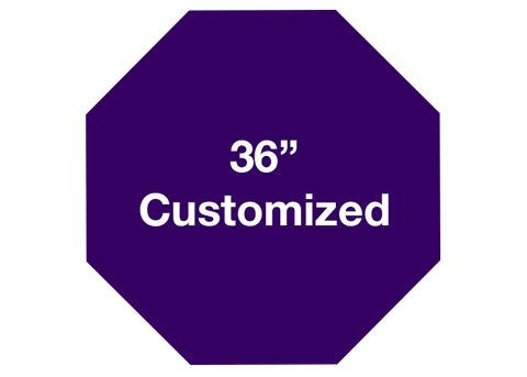 CUSTOMIZED - 36" Purple Octagon - Set of 1