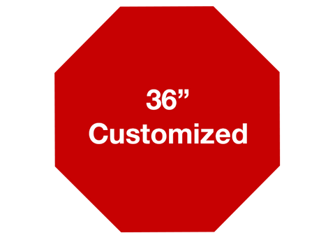 CUSTOMIZED - 36" Red Octagon - Set of 1