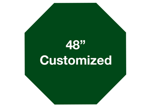 CUSTOMIZED - 48" Green Octagon - Set of 1