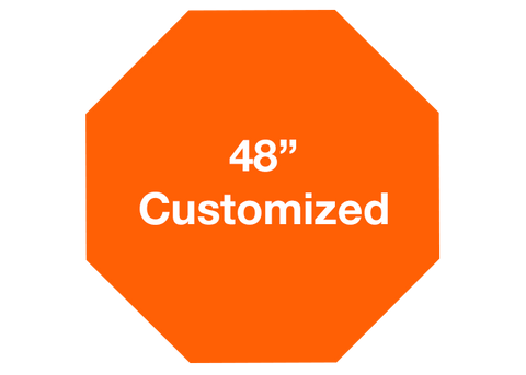 CUSTOMIZED - 48" Orange Octagon - Set of 1