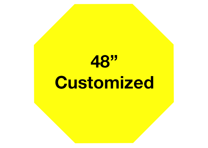 Octagon 48 Inch Customized Warehouse Floor Signs