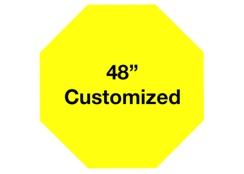 CUSTOMIZED - 48" Yellow Octagon - Set of 1