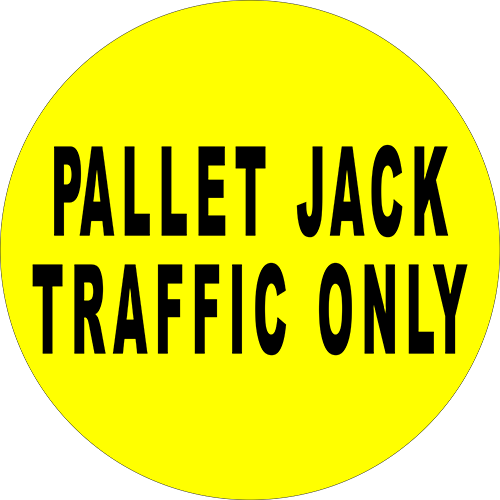 Pallet Jack Traffic Only Floor Sign
