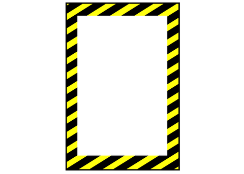 CUSTOMIZED - Vertical Caution Sign 24" x 36" - Set of 2