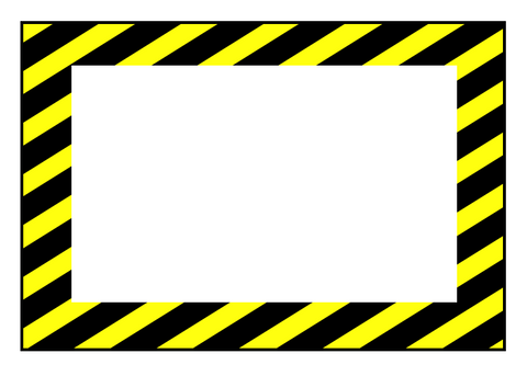 CUSTOMIZED - Horizontal Caution Sign 24" x 36" - Set of 2