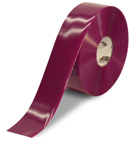 CUSTOMIZED - 3" PURPLE Solid Color Repeating Message Tape - 100'  Roll