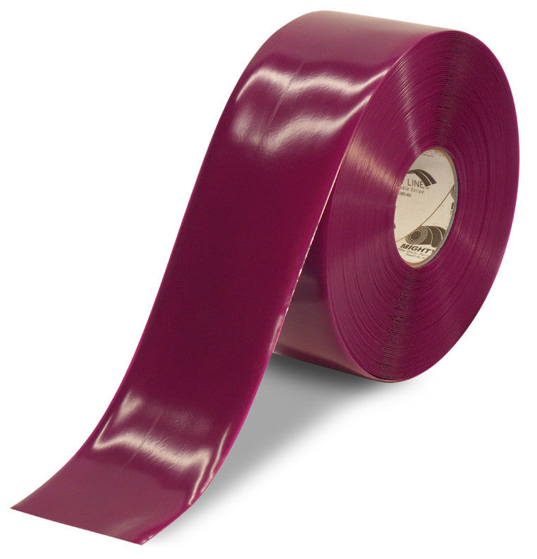 CUSTOMIZED - 4" PURPLE Solid Color Repeating Message Tape - 100'  Roll