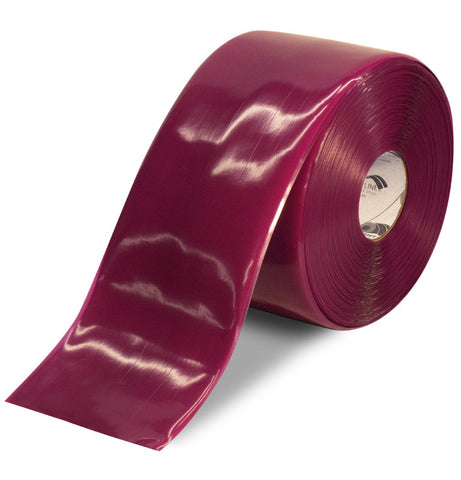 CUSTOMIZED - 6" PURPLE Solid Color Repeating Message Tape - 100'  Roll