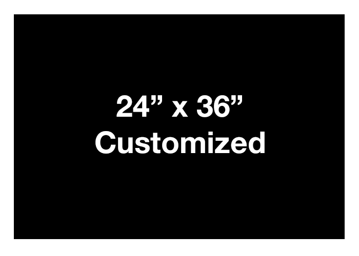 Rectangle Black Customized Adhesive Floor Signs - Mighty Line ...