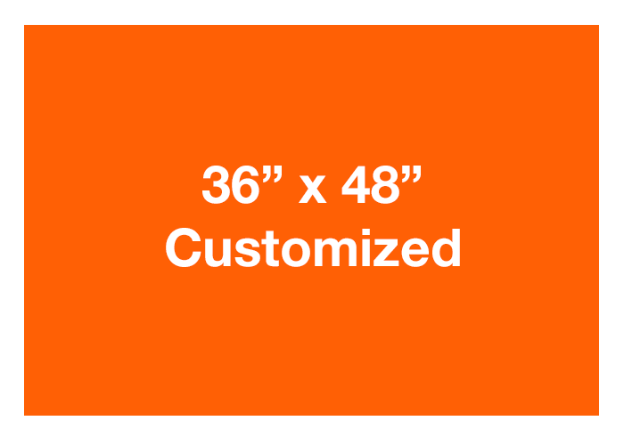 Rectangle 36x48" Adhesive Custom Floor Signs