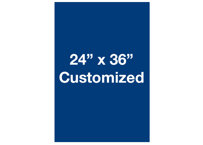 Rectangle Blue Customized Floor Signs