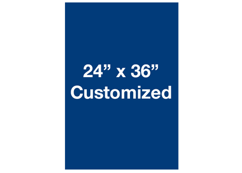 CUSTOMIZED - 24" x 36" Vertical Blue  - Set of 2