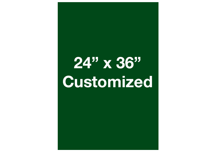 Green Rectangle Adhesive Floor Signs, Vertical