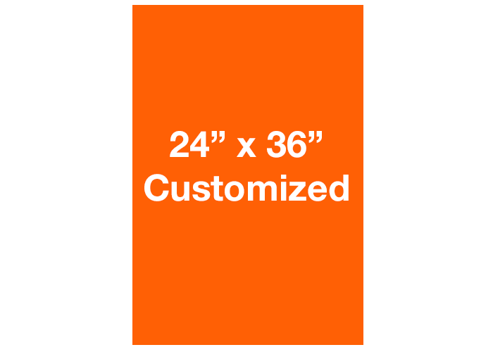 Rectangle Orange Customized Warehouse Floor Signs