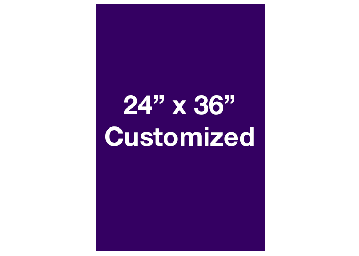 Rectangle Purple Customized Warehouse Floor Signs