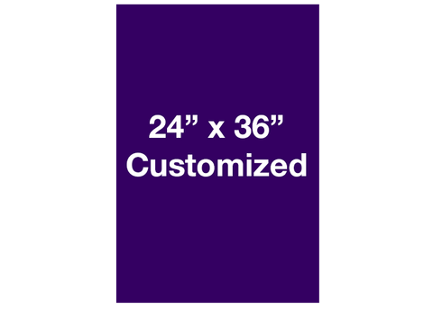 CUSTOMIZED - 24" x 36" Vertical Purple Rectangle - Set of 2