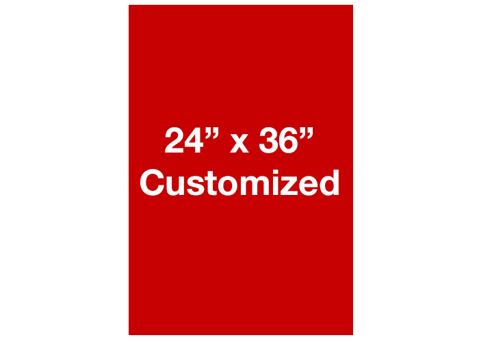 Rectangle Red Customized Warehouse Floor Signs