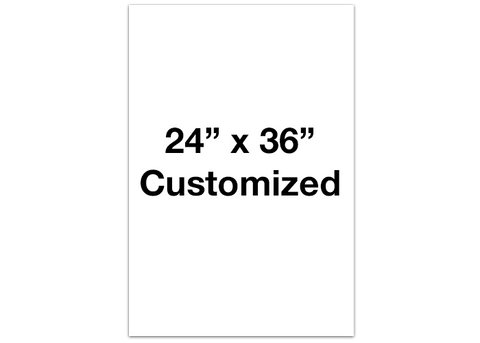 CUSTOMIZED - 24" x 36" Vertical White Rectangle - Set of 2