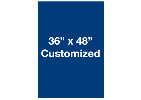 CUSTOMIZED - 36" x 48" Vertical Blue Rectangle - Set of 1