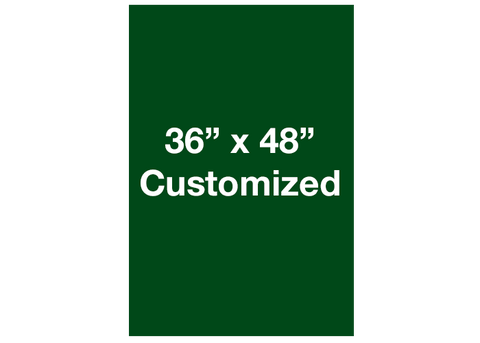 CUSTOMIZED - 36" x 48" Vertical Green Rectangle - Set of 1