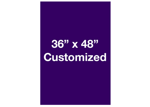 CUSTOMIZED - 36" x 48" Vertical Purple Rectangle - Set of 1