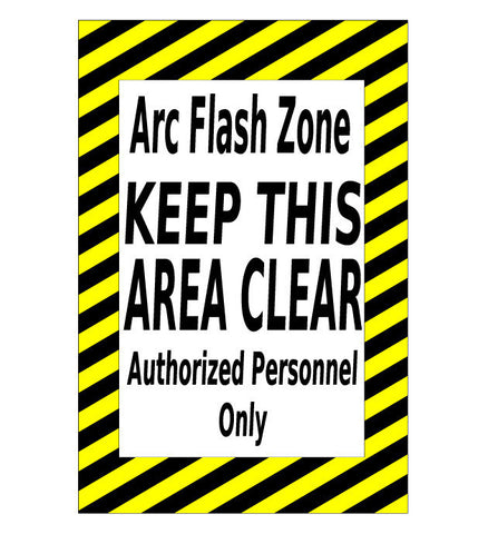 ARC Flash Zone Floor Sign