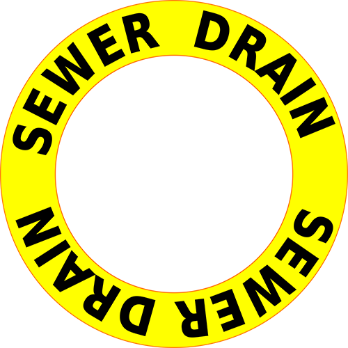 Sewer Drain Floor Sign