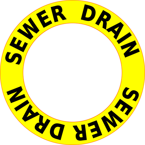 Sewer Drain Floor Sign