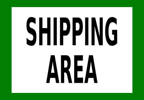 Shipping Area Floor Sign