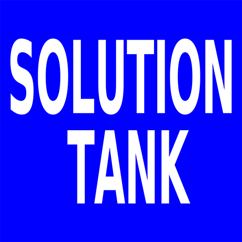 Solution Tank Floor Sign