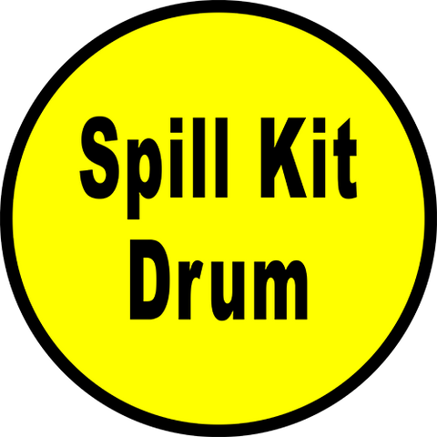 Spill Kit Drum Floor Sign