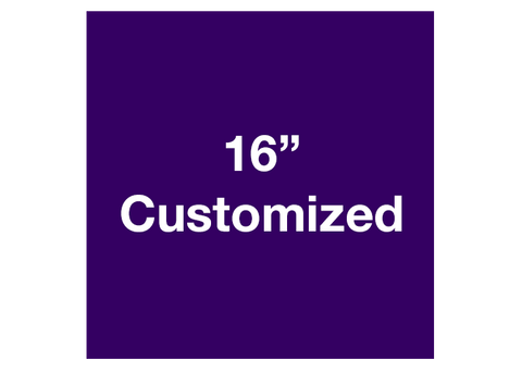CUSTOMIZED - 16" Purple Square - Set of 3