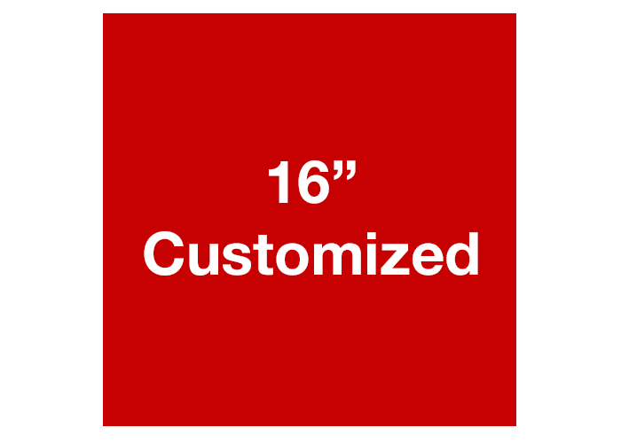 CUSTOMIZED - 16" Red Square - Set of 3