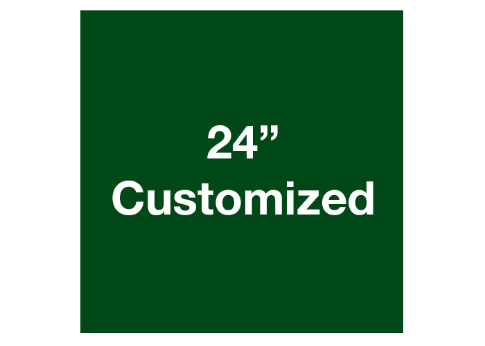 24" Green Square Custom Safety Floor Tape Sign