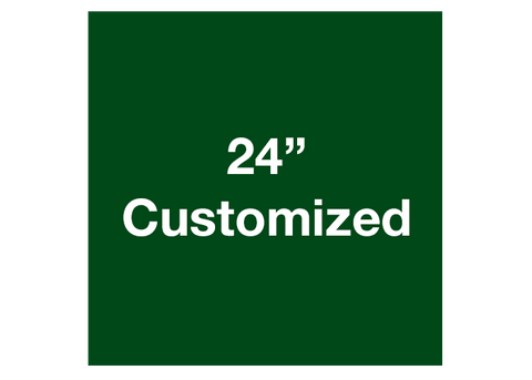 CUSTOMIZED - 24" Green Square - Set of 2