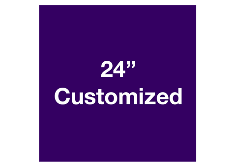 CUSTOMIZED - 24" Purple Square - Set of 2